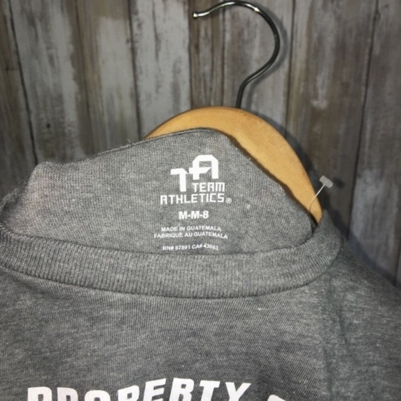 NCAA Kansas Jayhawks Grey Tee Boys Medium - Picture 4 of 4